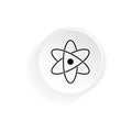Molecular atom neutron icon. Vector on isolated white background. EPS 10