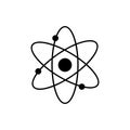 Molecular atom neutron Icon. Vector
