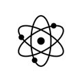 Molecular atom neutron laboratory Icon Vector physics science model for your web site design, logo, app, UI. illustration