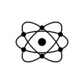 Molecular atom neutron laboratory Icon Vector physics science model for your web site design, logo, app, UI. illustration