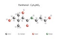 Molecular formula and chemical structure of panthenol.