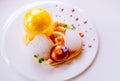 Molecular gastronomy creativity modern cuisine, beautiful food d