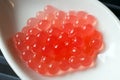 Molecular melon caviar balls Royalty Free Stock Photo
