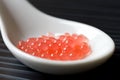 Molecular melon caviar balls Royalty Free Stock Photo