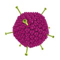 Molecular model of Adenovirus Royalty Free Stock Photo