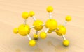 Molecular model of butane