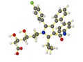 Molecular model of lipitor