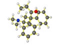 Molecular model of methadone