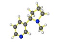 Molecular model of nicotine