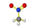 Molecular model of nitromethane