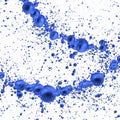 Molecular nanotechnology blue structure Royalty Free Stock Photo