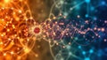 Molecular Network with Glowing Node