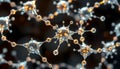 Molecular Network in Vivid Detail Royalty Free Stock Photo