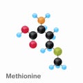 Molecular omposition and structure of Methionine, Met, best for books and education