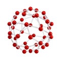 Molecular sphere Royalty Free Stock Photo