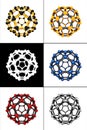 Molecular spheres Royalty Free Stock Photo