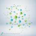 Molecular structure Royalty Free Stock Photo