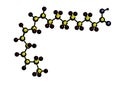 Molecular structure of alpha linolenic acid