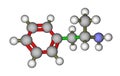 Molecular structure of amphetamine Royalty Free Stock Photo