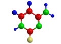 Molecular structure of cytosine