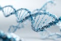 Molecular structure of dna with ai based mutation detection. Generated Ai Royalty Free Stock Photo