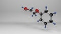 Phenoxyethanol molecule.