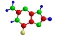 Molecular structure of guanine Royalty Free Stock Photo