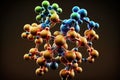 Molecular structure, Illustration of a molecule with atoms