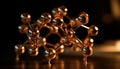 Molecular structure reflects abstract connection between atoms in biochemistry research generated by AI