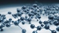 molecular structure, showcasing interconnected spheres representing atoms and rods for bonds, set against a clean, scientific Royalty Free Stock Photo