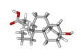 Molecular structure of steviol Royalty Free Stock Photo