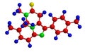 Molecular structure of zolpidem Royalty Free Stock Photo