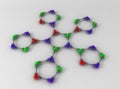 Molecule 3d Royalty Free Stock Photo