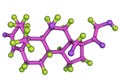 Molecule of aldosterone hormone