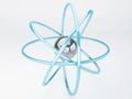 Molecule, atom on white background Royalty Free Stock Photo