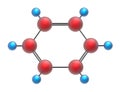 Molecule of benzene
