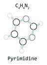 Molecule C4H4N2 Pyrimidine