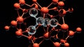 molecule carbon atom Royalty Free Stock Photo