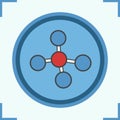 Molecule color icon