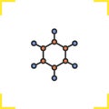 Molecule color icon