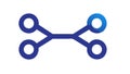 Molecule Connection Icon, Network Structure, vector design Generative AI Royalty Free Stock Photo