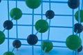 Molecule detail-NaCl Royalty Free Stock Photo