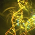 Molecule of DNA, double helix, 3D illustration