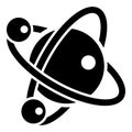 Molecule dna icon, simple black style Royalty Free Stock Photo