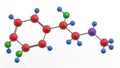 Molecule of epinephrine