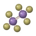 A molecule of ethane.