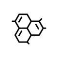 Molecule flat icon Royalty Free Stock Photo