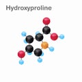 Molecular omposition and structure of Hydroxyproline, Hyp, best for books and education