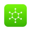 Molecule icon, simple black style Royalty Free Stock Photo