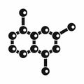 Molecule icon, simple style Royalty Free Stock Photo